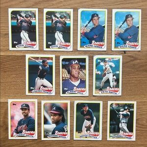 Vintage 1989 Braves Baseball Card Set
